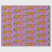 Bengaalse tijgerwerkpapier cadeaupapier (Vlak)