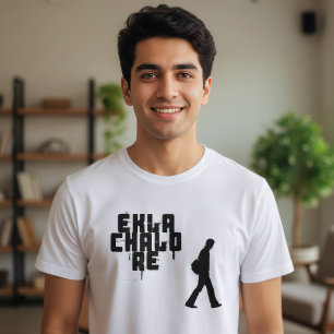 Bengaalse uitdrukking "Ekla Chalo Re" T-shirt