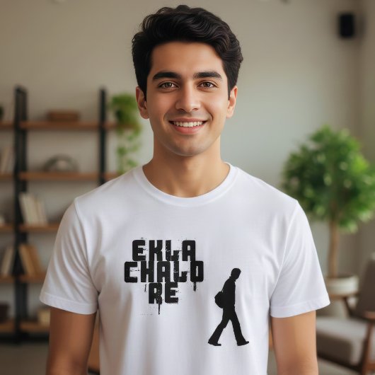 Bengaalse uitdrukking "Ekla Chalo Re" T-shirt