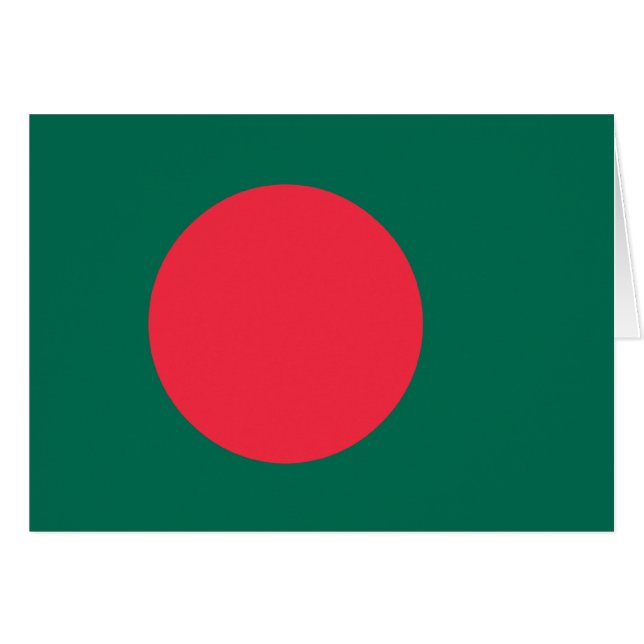 Bengaalse vlag; Bangladesh; (Voorkant Horizontaal)