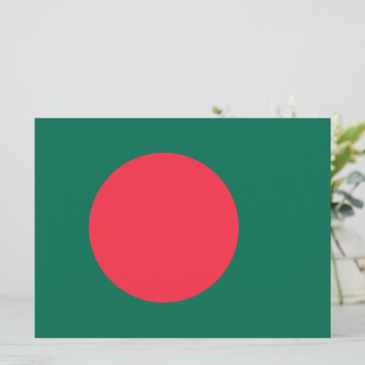 Bengaalse Vlag (Bangladesh) Kaart (Staand voorkant)