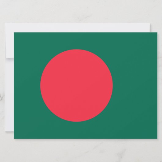 Bengaalse Vlag (Bangladesh) Kaart (Voorkant)