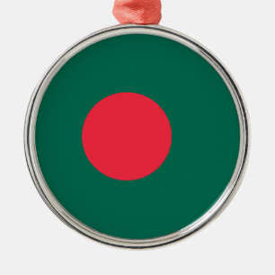 Bengaalse Vlag (Bangladesh) Metalen Ornament