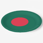 Bengaalse Vlag (Bangladesh) Papieren Bordje (Gekanteld)