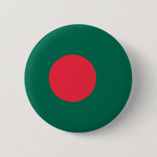 Bengaalse Vlag (Bangladesh) Ronde Button 5,7 Cm