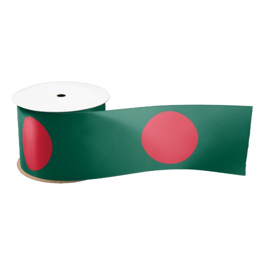 Bengaalse Vlag (Bangladesh) Satijnen Lint (Spoel)