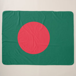 Bengaalse Vlag (Bangladesh) Sherpa Deken