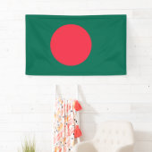 Bengaalse Vlag (Bangladesh) Spandoek (Insitu)