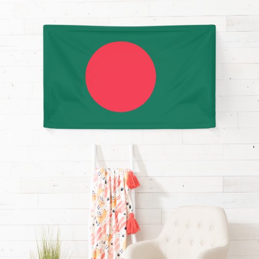 Bengaalse Vlag (Bangladesh) Spandoek (Insitu)