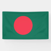 Bengaalse Vlag (Bangladesh) Spandoek (Horizontaal)
