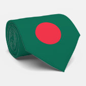 Bengaalse Vlag (Bangladesh) Stropdas (Opgerold)