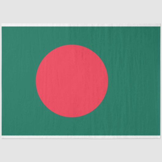Bengaalse Vlag (Bangladesh) Tissuepapier (Voorkant)