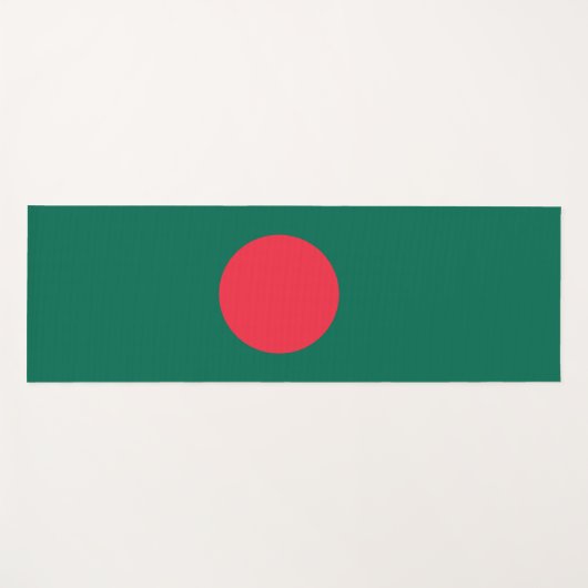 Bengaalse Vlag (Bangladesh) Yogamat (Voorkant (horizontaal))