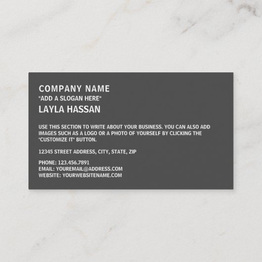 Bengaalse vlag & nationaal embleem, Bangladesh Visitekaartje (Achterkant)