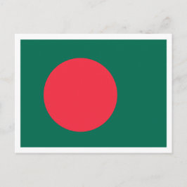Bengaalse vlag, vlag van Bangladesh Briefkaart