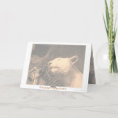 Bengaalse Witte Tijger Liefde Verjaardag Jubileum  Kaart (Achterkant)