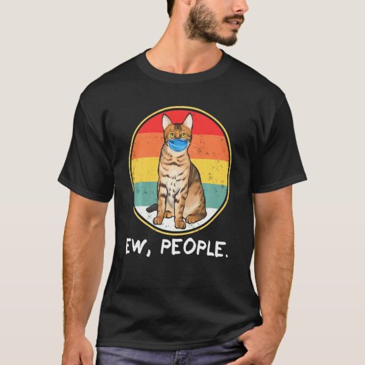  bengachtig homo's met kat-gezichtsmasker t-shirt (Voorkant)