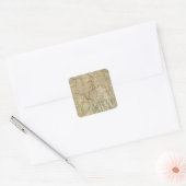 Bengal, Bahar&c zuid Vierkante Sticker (Envelop)
