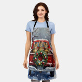 Bengal Cat Christmas Red Truck Holiday Schort (Gedragen)