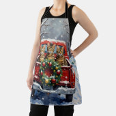 Bengal Cat Christmas Red Truck Holiday Schort (Insitu)