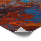 Bengal Cat, Feline Flight in a Forest of Fire Poster (Hoek)