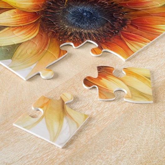 Bengal Cat Floral Watercolor Legpuzzel (Zijkant)