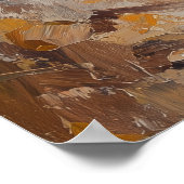 Bengal Cat Leaping Through Autumn Whispers Poster (Hoek)