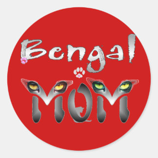 Bengal Cat mam cadeaus Ronde Sticker