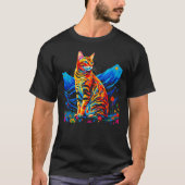Bengal Cat Mountain T-shirt (Voorkant)