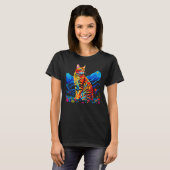Bengal Cat Mountain T-shirt (Voorkant volledig)