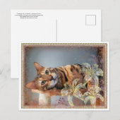 Bengal cat painting briefkaart (Voorkant / Achterkant)