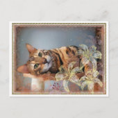 Bengal cat painting briefkaart (Voorkant)