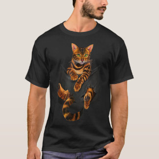 Bengal cat pocket ripper pocket Bengal lover gift  T-shirt