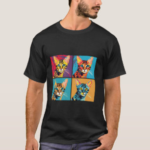 Bengal Cat Pop Art Bengal Cat Lovers Modern Cats A T-shirt