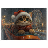 Bengal Cat Roller Onderzetter Kerst Snijplank (Voorkant)