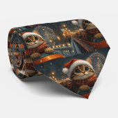 Bengal Cat Roller Onderzetter Kerst Stropdas (Opgerold)