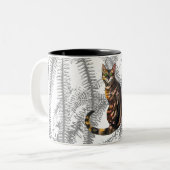 Bengal cat Two-Tone koffiemok Tweekleurige Koffiemok (Voorkant links)