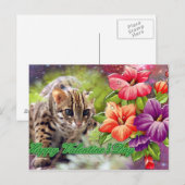 Bengal Cat Valentijn Briefkaart (Voorkant / Achterkant)