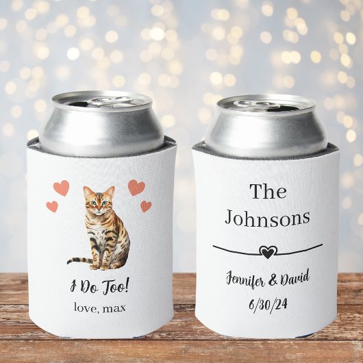 Bengal Cat Wedding Koelbox Favoriet Blikjeskoeler