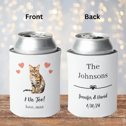 Bengal Cat Wedding Koelbox Favoriet Blikjeskoeler