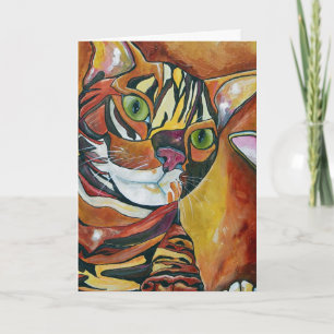 Bengal Cat Wenskaart Kaart