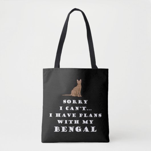 Bengal Cats Cat Cute Funny Tote Bag (Voorkant)