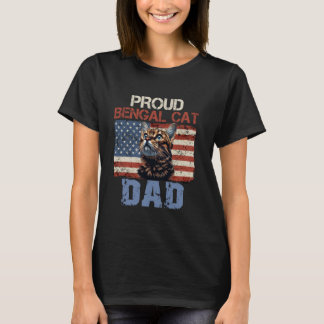 Bengal Cats PROUD BENGAL CATS DAD USA Mannen T-shirt