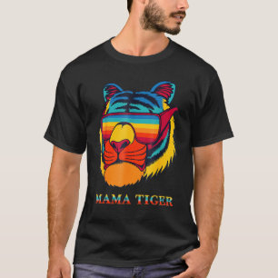 Bengal Cool Tiger Sunglasses Vintage Colorful Tige T-shirt