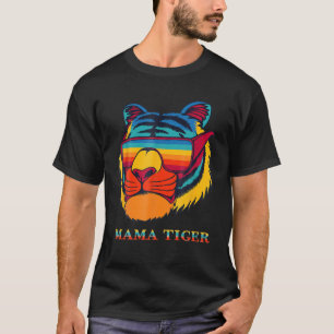 Bengal Cool Tiger Sunglasses Vintage Colorful Tige T-shirt