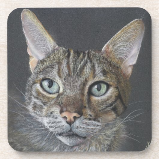 Bengal kat coaster bier onderzetter (Voorkant)