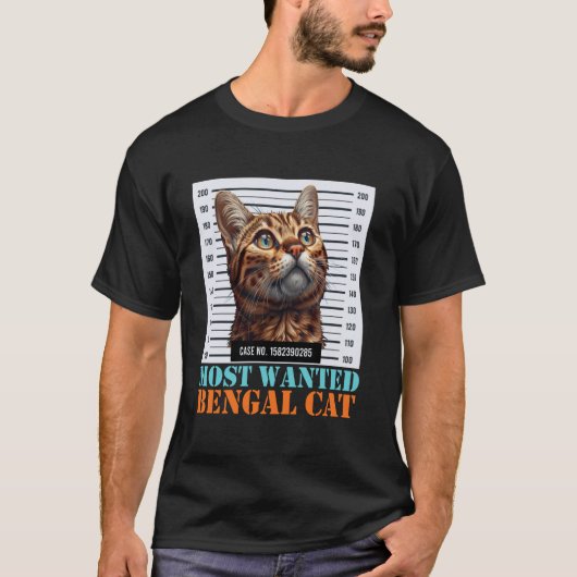 Bengal Kat Grappig MEEST GEWILDE BENGAL KAT Eigena T-shirt (Voorkant)