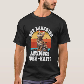 Bengal Kat Grappig NIET LACHEN MEER POOT-JEES Vi T-shirt