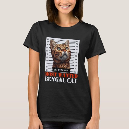 Bengal Kat Grappige MEEST GEWILDE BENGAL KAT Eigen T-shirt (Voorkant)