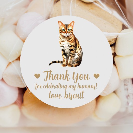 Bengal Kat Huwelijksgunst Stickers